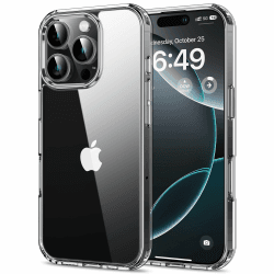 HOOMIL Crystal Clear Hülle für iPhone 16 Pro Max, Anti Gelb Durchsichtig Handyhülle Stoßfest Schutzhülle - Transparent iPhone 16 Pro Max Durchsichtig