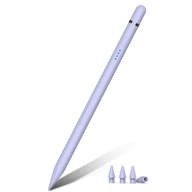 Pencil 1. Generation für iPad (2018-2025), 30 Mins Schnellladung mit Neigung & Palm Rejection, Stift für iPad Kompatibel mit i-Pad Air 3/4/5/M2/M3, Mini 5/6, i-Pad 6-11, Pro 11"/12,9"/13" M4 (Lila)
