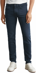 Marc O'Polo Herren Jeanshose mit Stretch-Anteil Shaped Fit 40W / 30L Blau