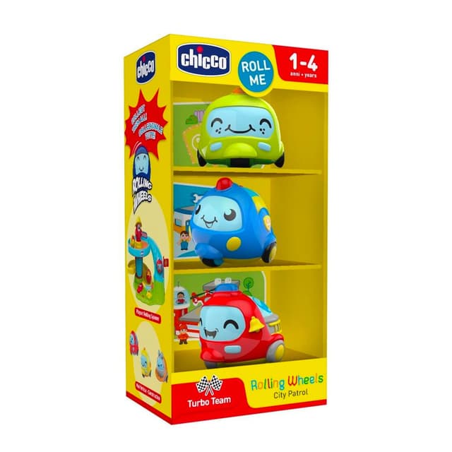 Chicco 10756 Rolling Wheels, Kinderauto-Patrouille, Polizeifahrzeuge Policía Stadtpatrouille
