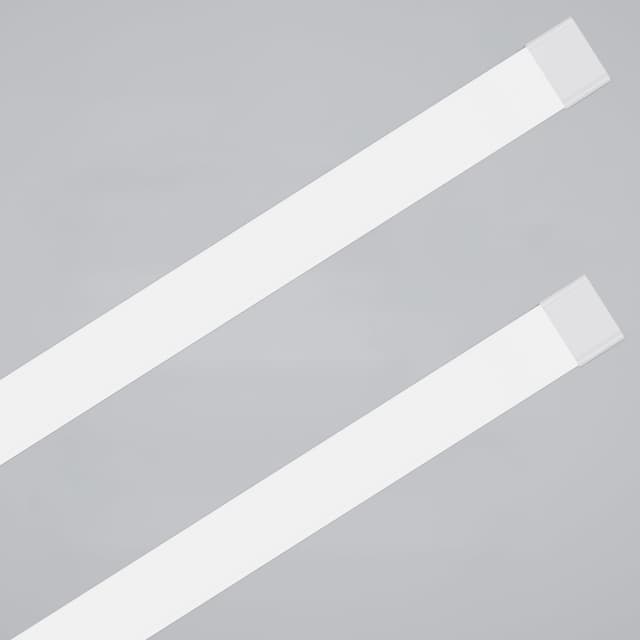2PCS LED Feuchtraumleuchte 40CM mit Stecker Plug, 16W 4000k Neutralweiß 1800Lumen Verbindbar Deckenleuchte Feuchtraum Flach, Werkstattlampe Wasserfest IP65 Wannenleuchte für Keller Garage 16w 4000k Neutralweiß 2 Stück