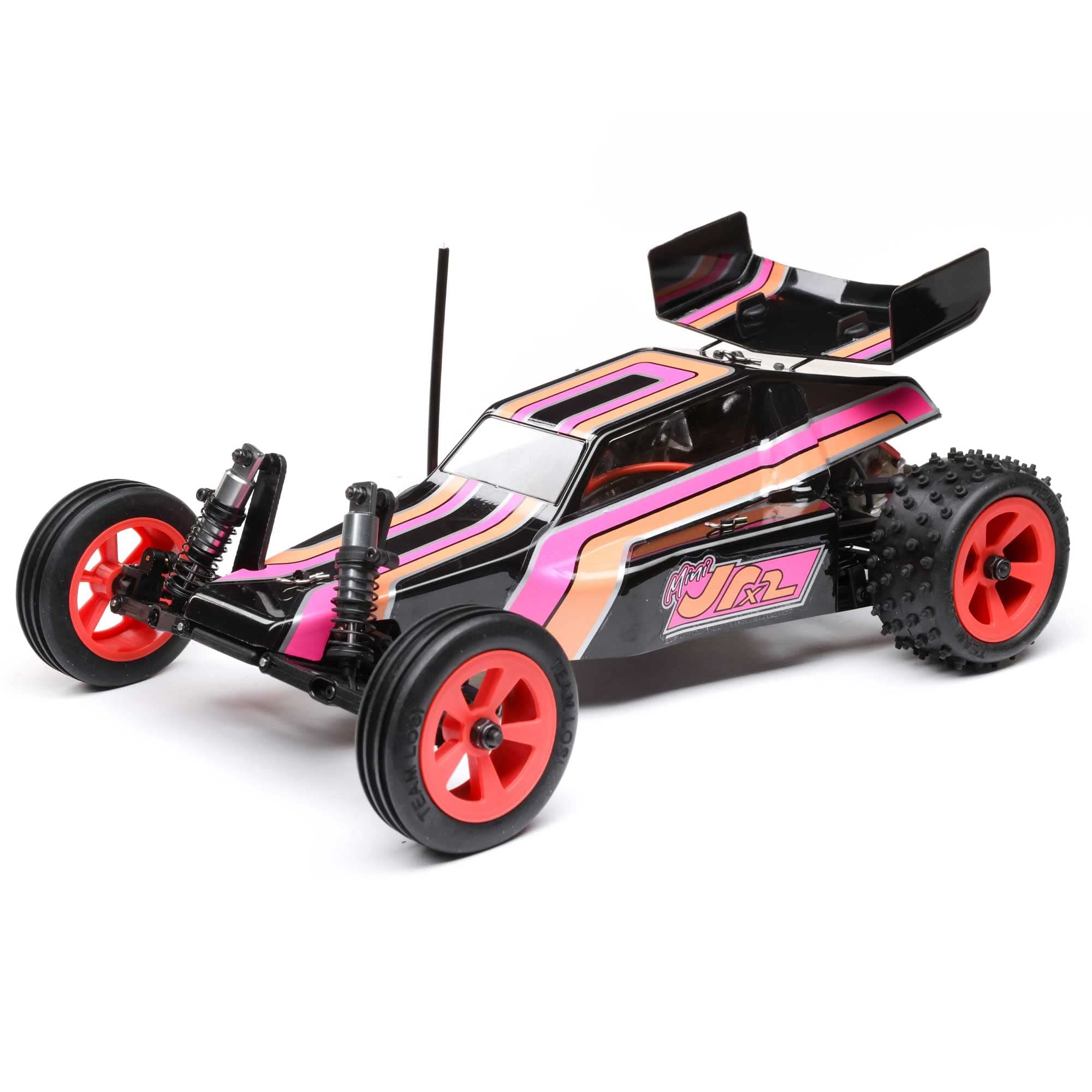 LOSI 1/16 Mini JRX2 2S 2WD RTR Brushed Buggy (Battery & Charger Included), Black