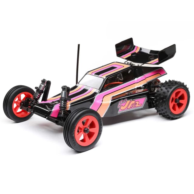 LOSI 1/16 Mini JRX2 2S 2WD RTR Brushed Buggy (Battery & Charger Included), Black