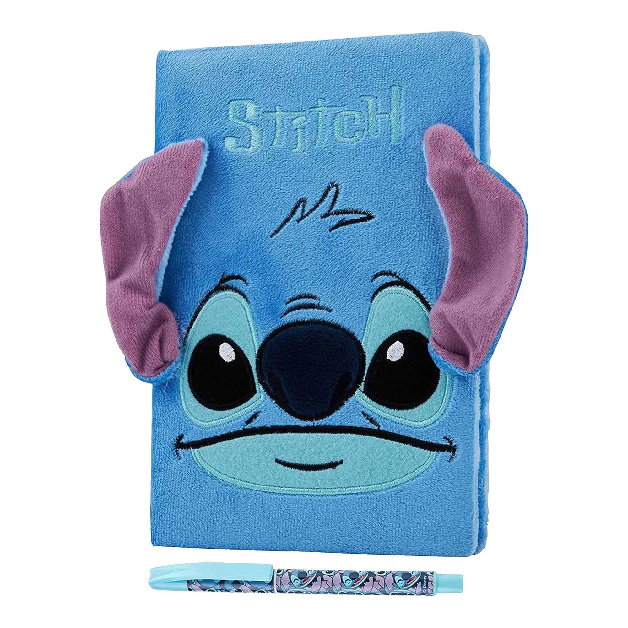 Disney Stitch Notizbuch, Geschenkset, Lilo und Stitch, A5, Plüsch und Stift