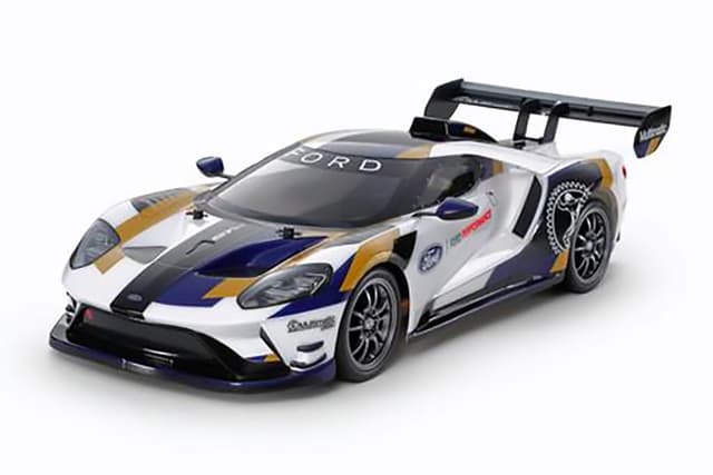 TAMIYA 1:10 RC Ford GT Mk.II 2020 (TT-02), ferngesteuertes Auto, RC Fahrzeug, Modellbau, Bausatz zum Zusammenbauen, Bausatzmodell 58689 Mehrfarbig