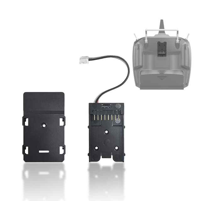 Radiolink ELRS Langstrecken-Modulhalterung für externes ATA ELRS 1W /Kompatibel mit BETAFPV ELRS Nano TX/Kompatibel mit TBS Crossfire Nano TX, Passend für Radiolink T12D/T16D RC-Sender, Schwarz