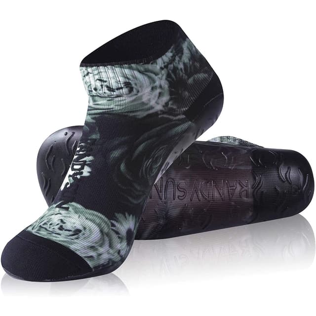 RANDY SUN Sockenschuhe Damen & Herren, Beach Barfußsocken, Schnell Trocknend Strandsocken mit TPE-Sohle, Strandschuhe für Beachvolleyball, Surfen