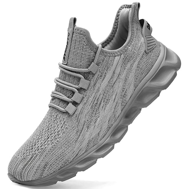 ZDFQLGV Herren Laufschuhe Turnschuhe Sportschuhe Sneaker Walkingschuhe Atmungsaktiv Gummisohlen Spiralboden Fitness Jogging Schuh