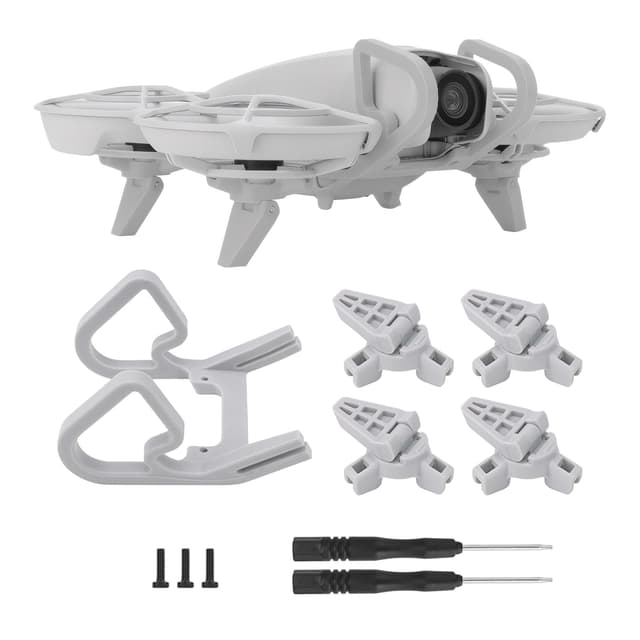 Gimbal Bumper Guard für DJI Neo Zubehör, Gimbal Schutz, Geeignet für DJI Drohne Versicherung Kamera Kratzschutz mit Fahrwerk (Grau)