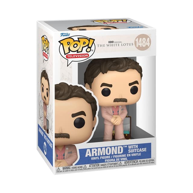 Funko POP! TV: White Lotus - Armond mit Suitcase - Vinyl-Sammelfigur - Geschenkidee - Offizielle Handelswaren - Spielzeug Für Kinder und Erwachsene - TV Fans - Modellfigur Für Sammler und Display