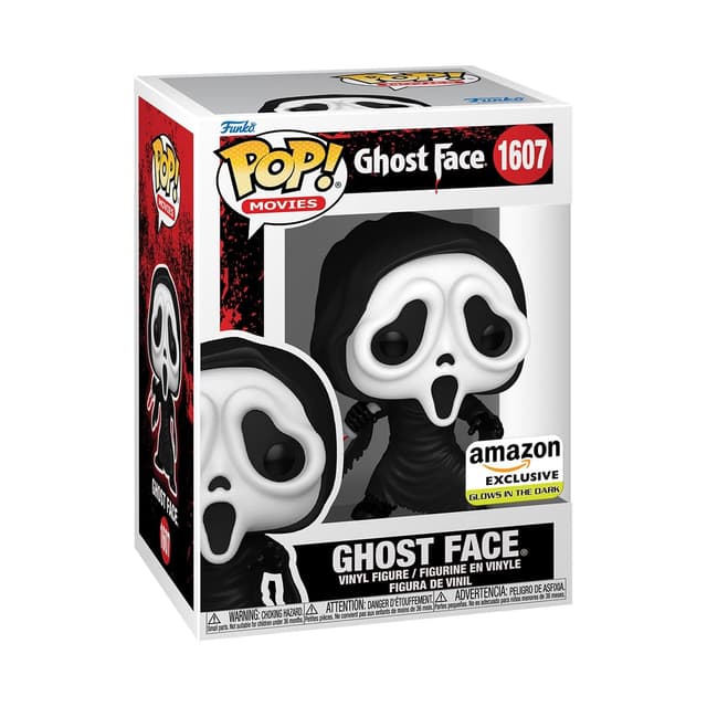 Funko Pop! Movies: Ghostface - Leuchtet Im Dunkeln - Amazon-Exklusiv - Vinyl-Sammelfigur - Geschenkidee - Offizielle Handelswaren - Spielzeug Für Kinder und Erwachsene - Movies Fans