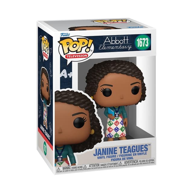 Funko Pop! TV: AE - Janine Teagues - Abbot Elementary - Vinyl-Sammelfigur - Geschenkidee - Offizielle Handelswaren - Spielzeug Für Kinder und Erwachsene - TV Fans - Modellfigur Für Sammler