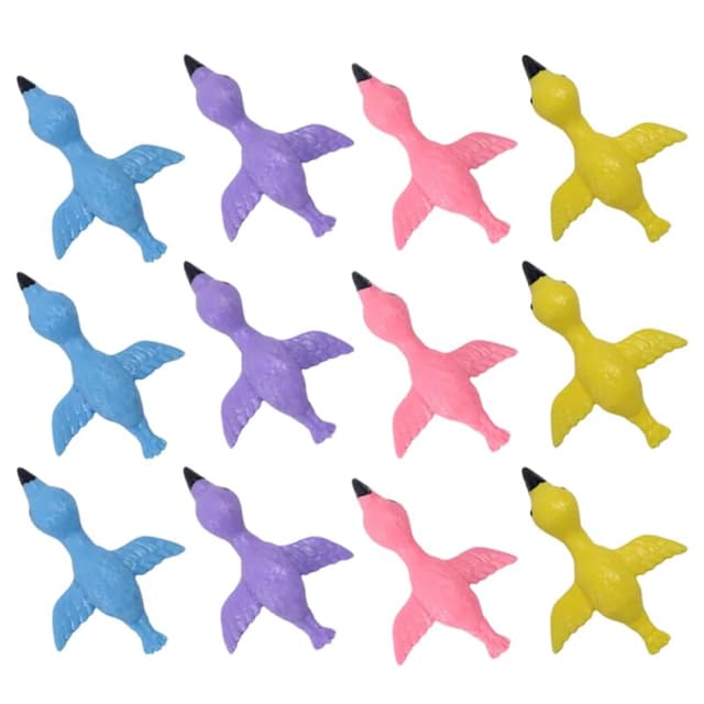 BESTonZON 12st Projektil Spielzeug,Sensorisches Spielzeug Flamingo-Schleuder, Fingerspielzeug Lustiges Fidgets-Shot-Spielzeug Schleuderspielzeug Für Kinder Party-Fingerspitzenspielzeug