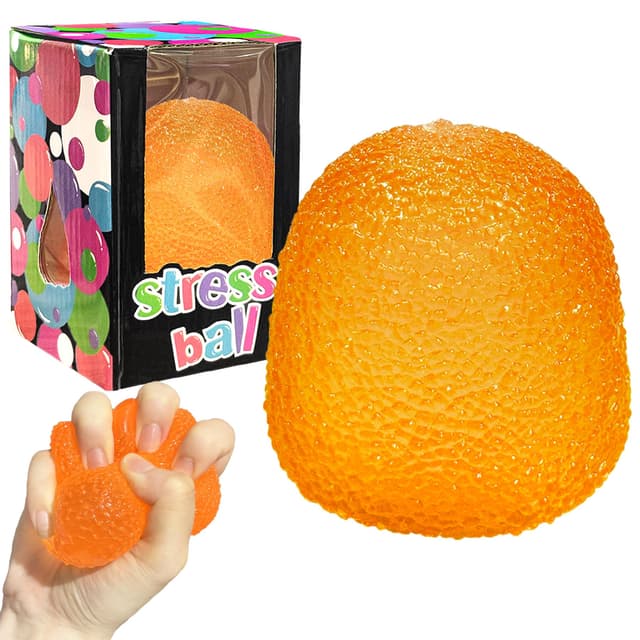 Stressabbau Fidget Ball für Kinder und Erwachsene traumhaft weichem Quetschgefühl (2,2 Zoll orange)