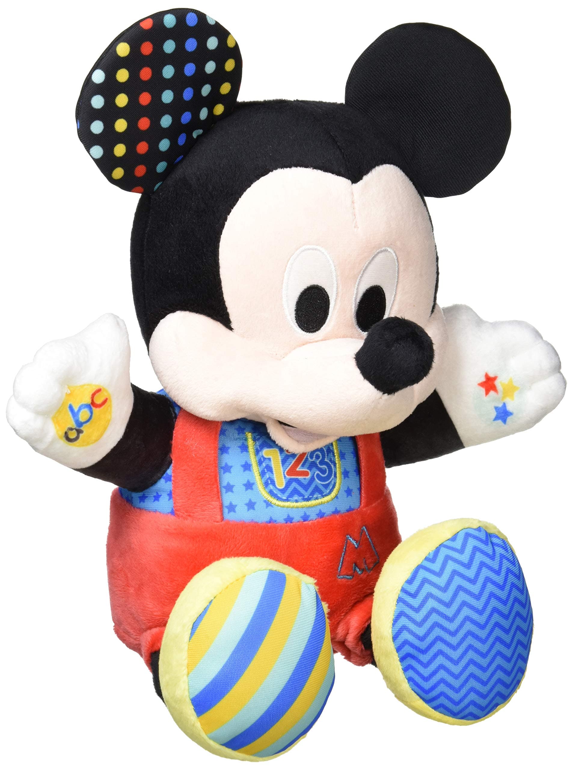 Clementoni Disney Baby Mickey Spiele und Lernen, sprechendes Plüschtier, Mehrfarbig, Standard, 17303