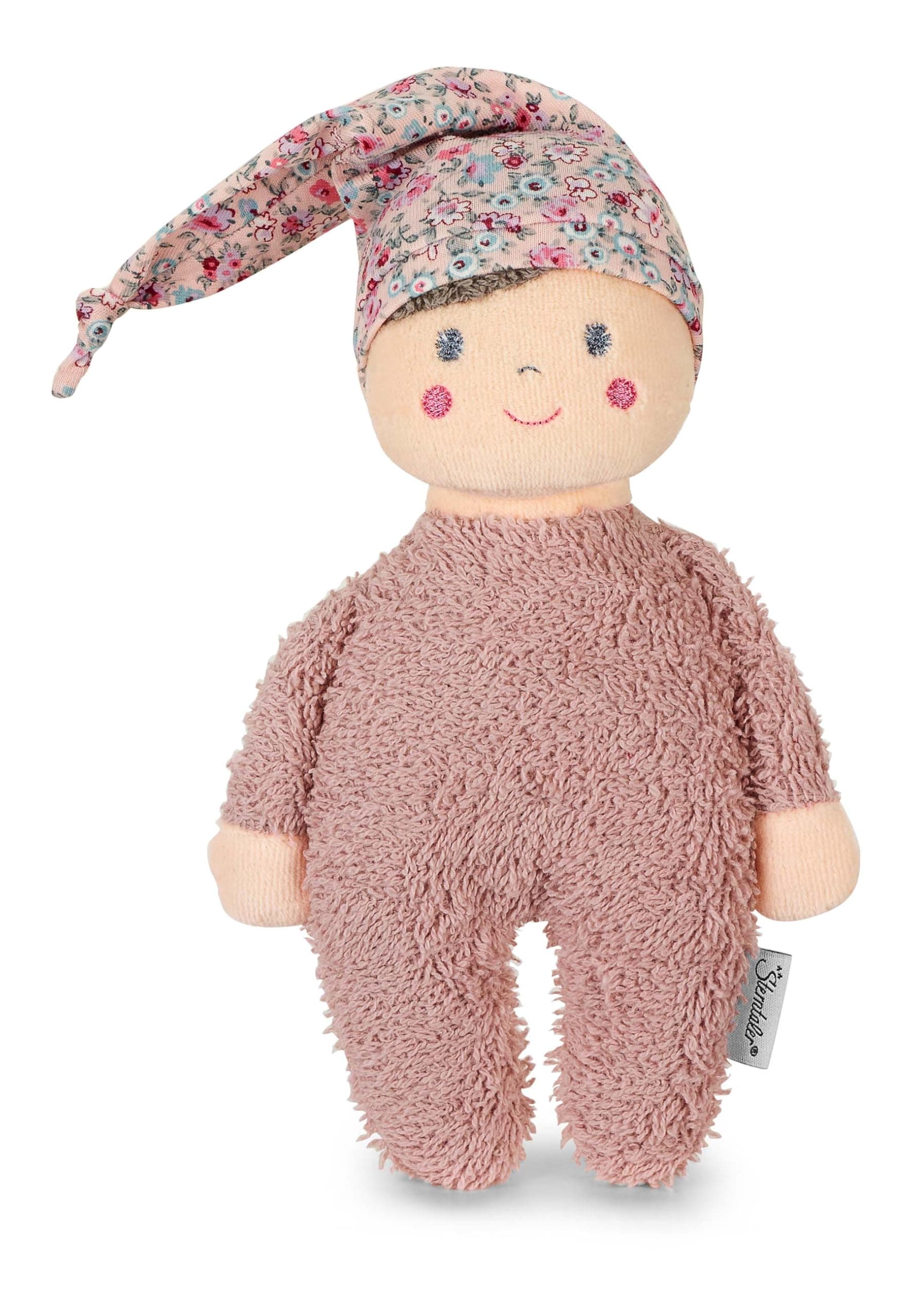 Sterntaler Spielpuppe Ida, Integrierte Rassel, Für Babys ab der Geburt, 22 x 13 cm, Rosa Ida Single
