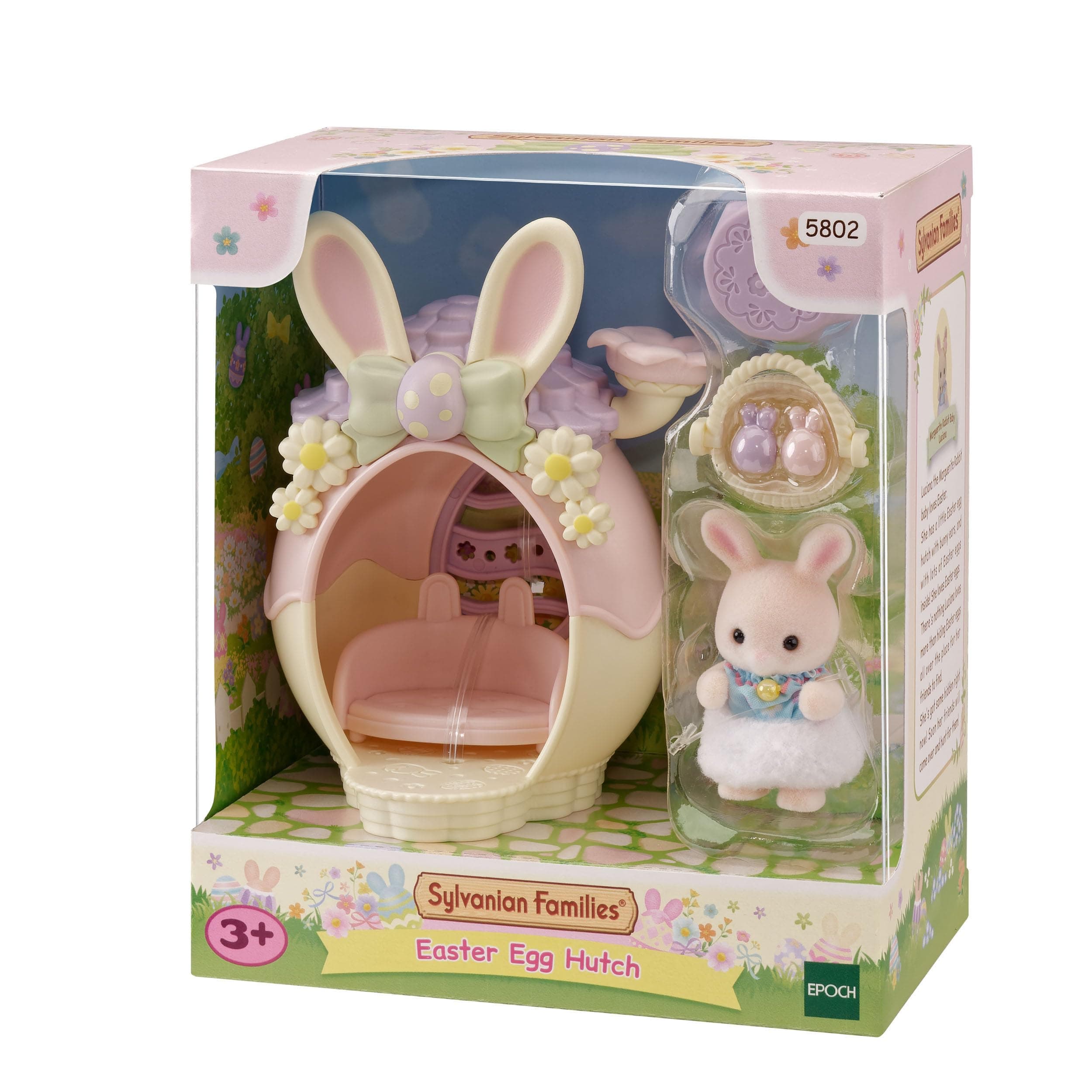 Sylvanian Families 5802 Babyhasen Osterspaß Spielset, Set mit Tierfigur, Ostergeschenk, Spielzeug für Kinder ab 3 Jahren