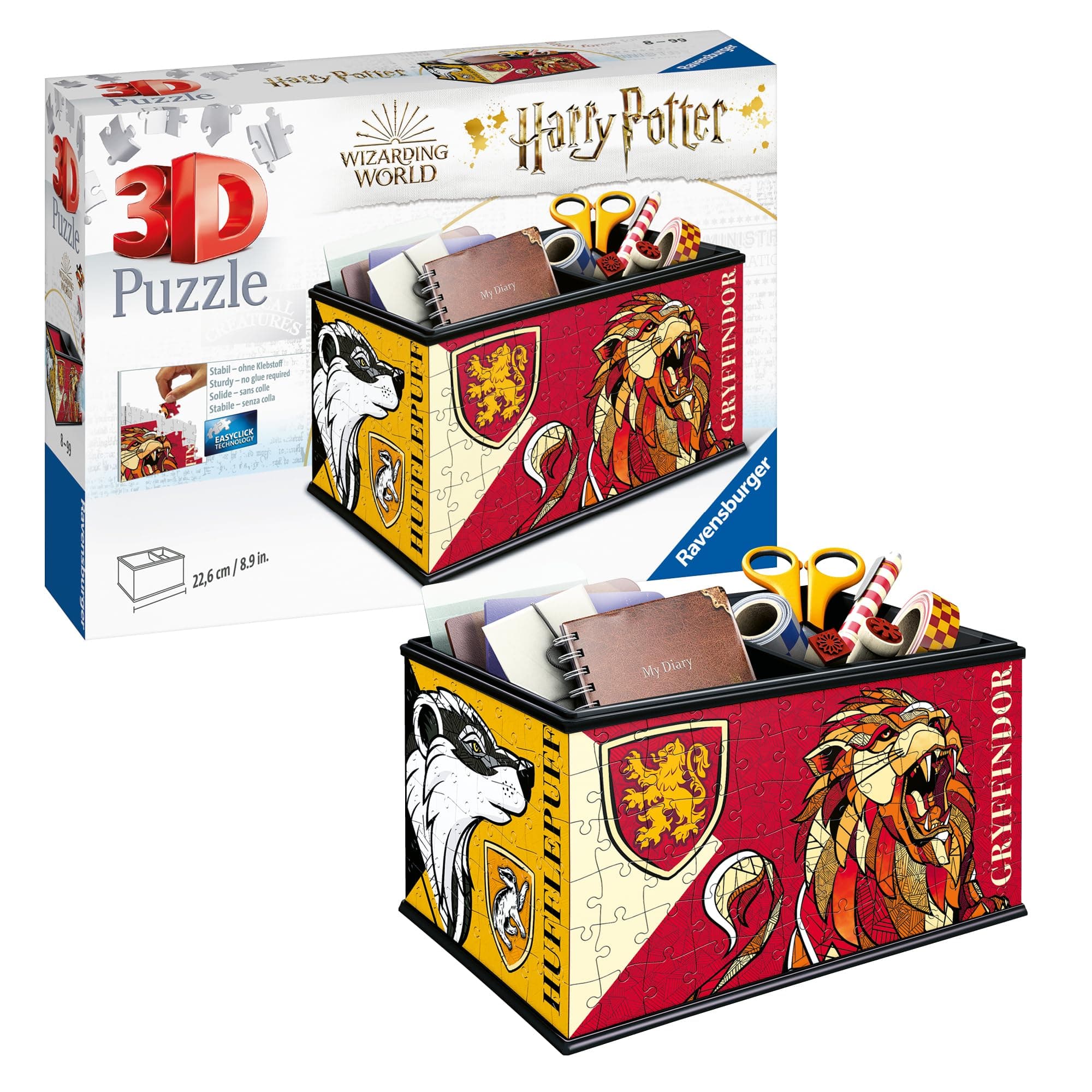 Ravensburger 3D Puzzle 11258 - Aufbewahrungsbox Harry Potter - Praktischer Organizer für Harry Potter Fans - Geschenkidee für Erwachsene und Kinder ab 8 Jahren
