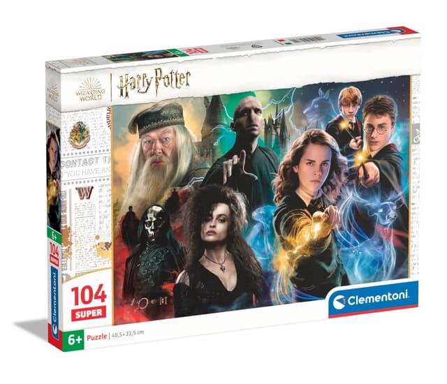 Clementoni Supercolor Harry Potter Kinder Puzzle 104 Teile - Harry Potter Puzzle 37,9 x 26,9 cm für Kinder ab 6 Jahre - Geschicklichkeitsspiel von Clementoni 25775