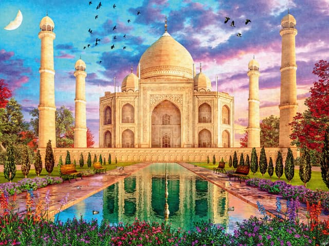 Ravensburger Puzzle 17438 Bezauberndes Taj Mahal - 1500 Teile Puzzle für Erwachsene und Kinder ab 14 Jahren Altes design