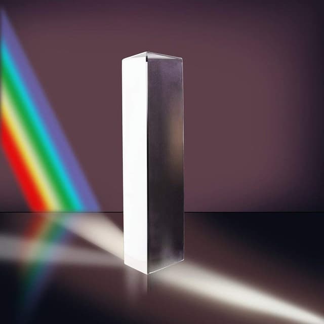 ADWIKOSO 15CM Prisma Kristall Optisches Glas Dreieckige Fotografie Prisma Prisma Regenbogen Spektrum Experimente Glas K9 Kristall mit Reinigungstasche (150mm/6 Zoll)