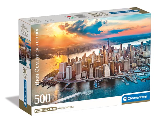 Clementoni New York Puzzle 500 Teile Erwachsene - USA Puzzle Erwachsene in 49 x 36 cm - Puzzle Erwachsene anspruchsvoll von Clementoni 35543