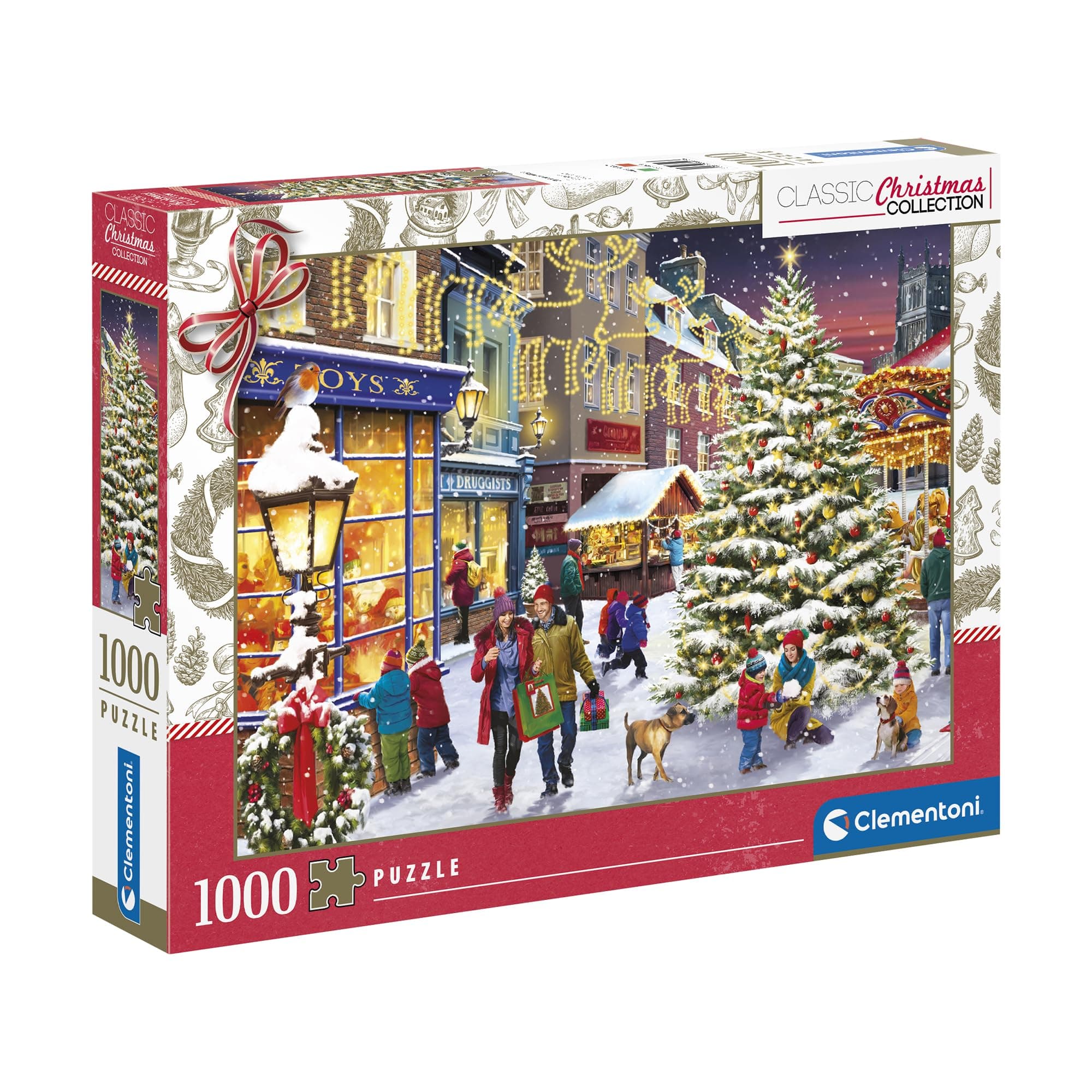 Clementoni Christmas Village Puzzle 1000 Teile Erwachsene - Puzzle Erwachsene in 70 x 50 cm - Puzzle Erwachsene anspruchsvoll von Clementoni 81503