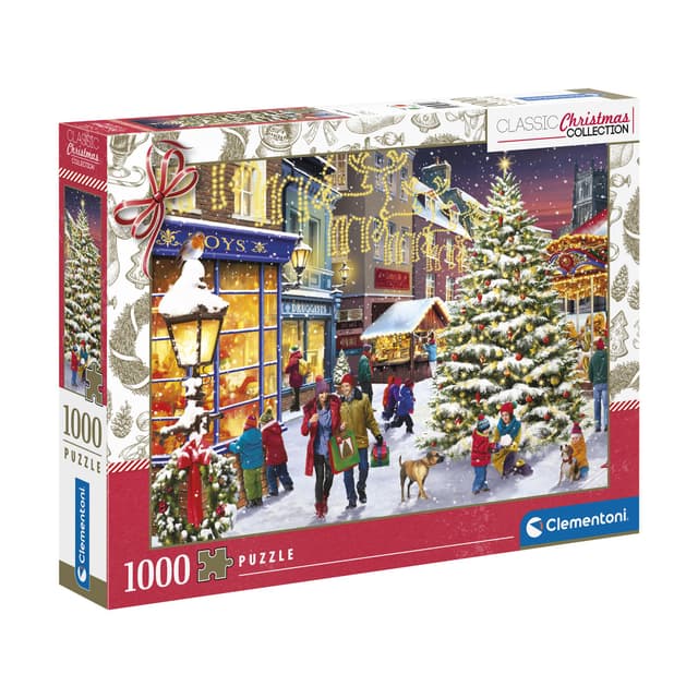 Clementoni Christmas Village Puzzle 1000 Teile Erwachsene - Puzzle Erwachsene in 70 x 50 cm - Puzzle Erwachsene anspruchsvoll von Clementoni 81503