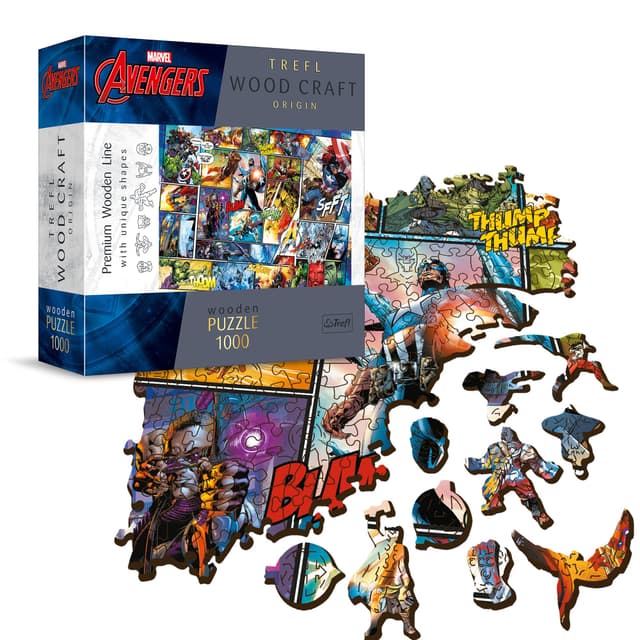 Holz Puzzle 1000 Avengers, Holzpuzzle: Marvel Comic Universe