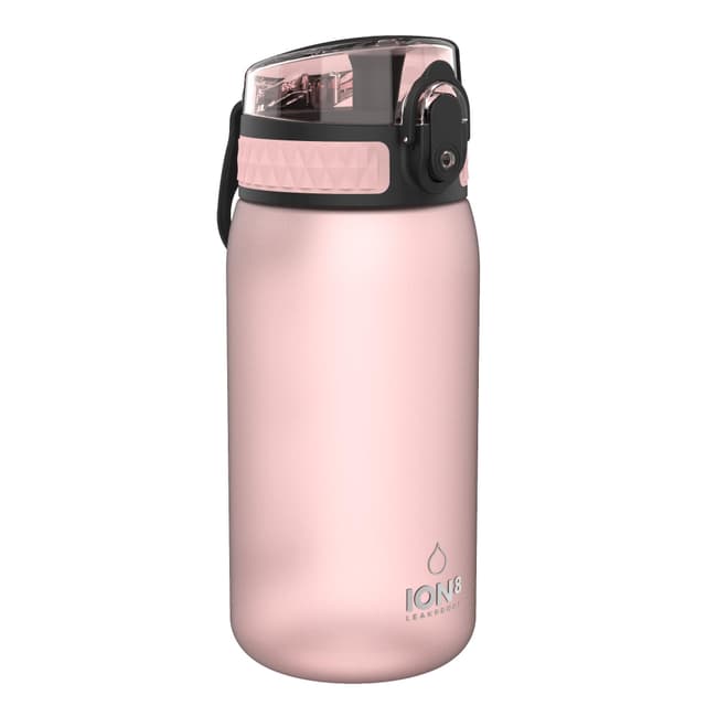 Ion8 Kinder Trinkflasche, 350ml, Auslaufsicher, Einhandöffnung, Sichere Verriegelung, Spülmaschinenfest, BPA-frei, Tragegriff, Klappdeckel, Leicht zu Reinigen, Klimaneutral