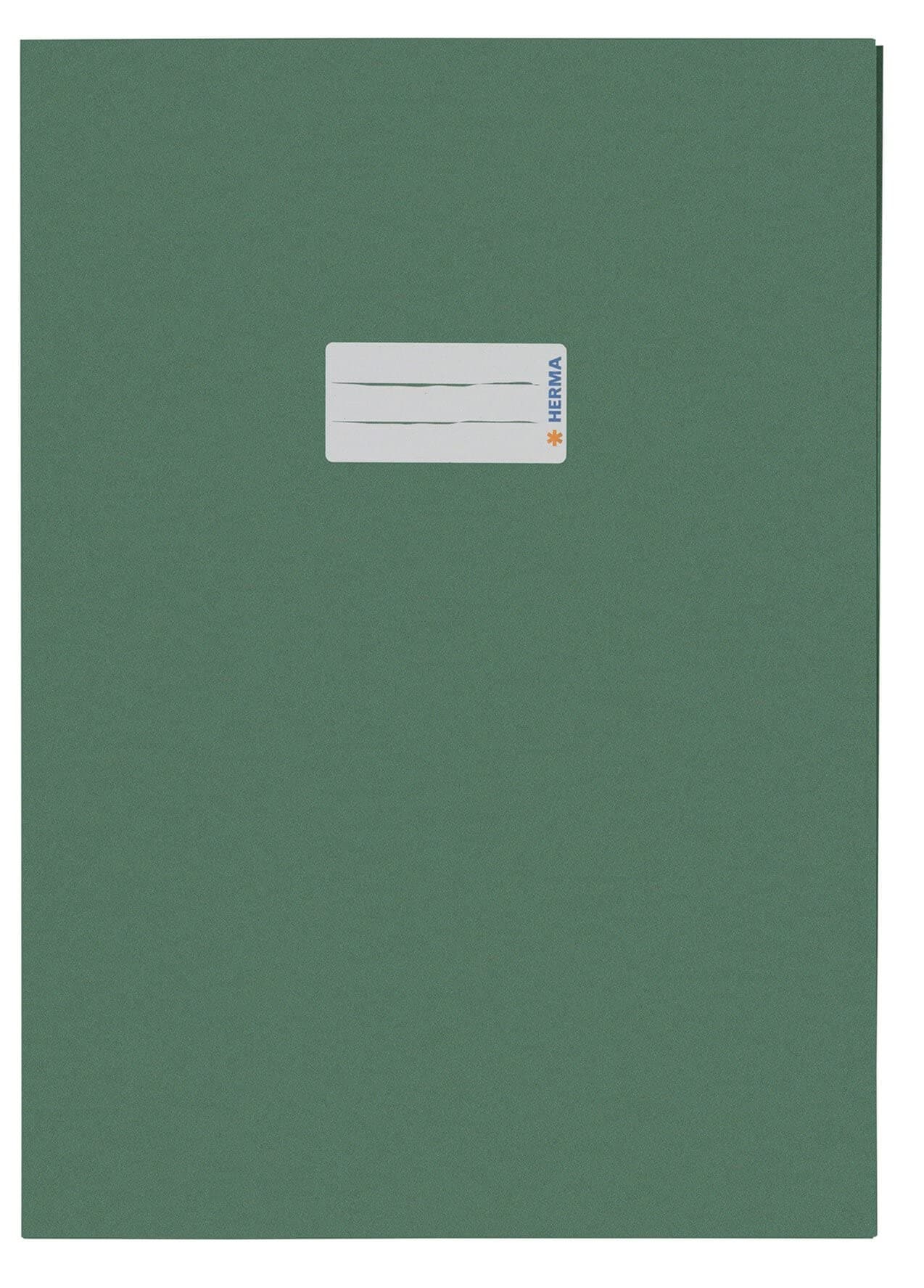 HERMA 5535 Heftumschläge A4 Papier Grün, 10 Stück, Hefthüllen mit Beschriftungsfeld aus extrem kräftigen Papier & satten Farben, Heftschoner Set für Schulhefte, farbig Grün DIN A4 10 Stück