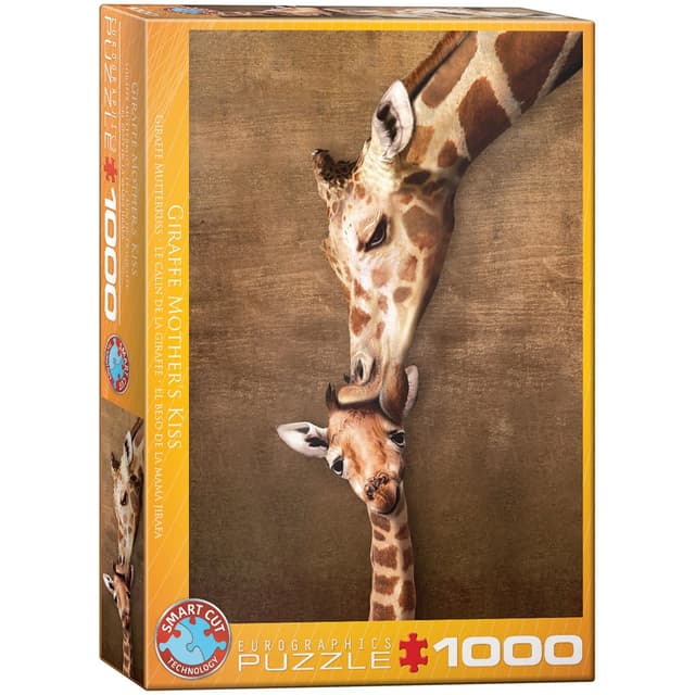 Eurographics 1000 Teile - GiraffenmuTerkuss, EUROPZ-0301, Mehrfarbig Large