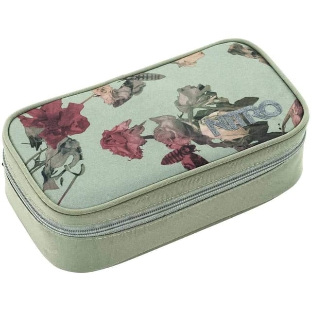 Nitro Pencil Case XL Inkl. Geo Dreieick & Stundenplan, Federmäppchen, Schlampermäppchen, Faulenzer Box, Federmappe, Stifte Etui