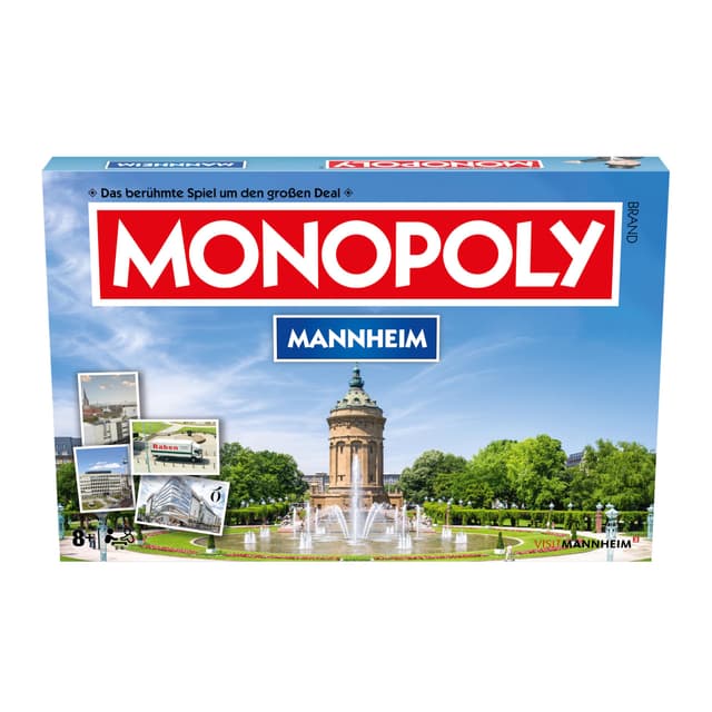 Monopoly Winning Moves Mannheim - Brettspiel - Alter 8+ - Deutsch