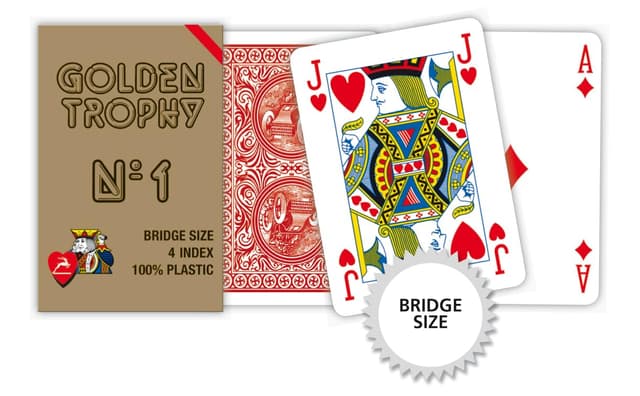 Modiano 300492 Bridge Spielkarten Rot