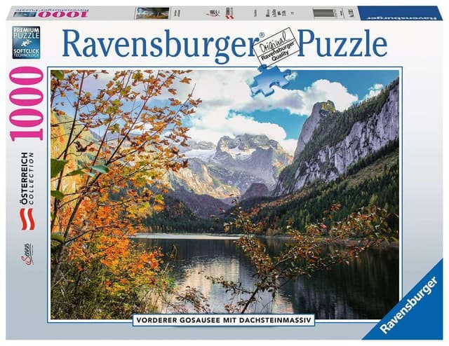 Ravensburger Puzzle 17592 17592-Vorderer Gosausee-1000 Teile Puzzle für Erwachsene ab 14 Jahren