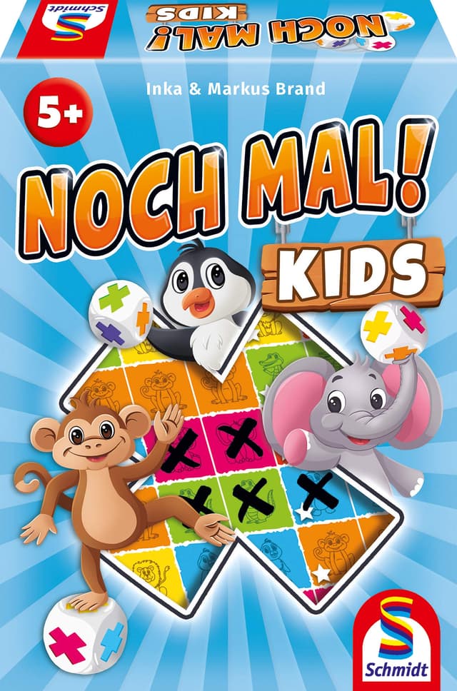 Schmidt Spiele 40610 Noch mal Kids, Kinderspiel, Würfelspiel, Blau, Grün, Gelb