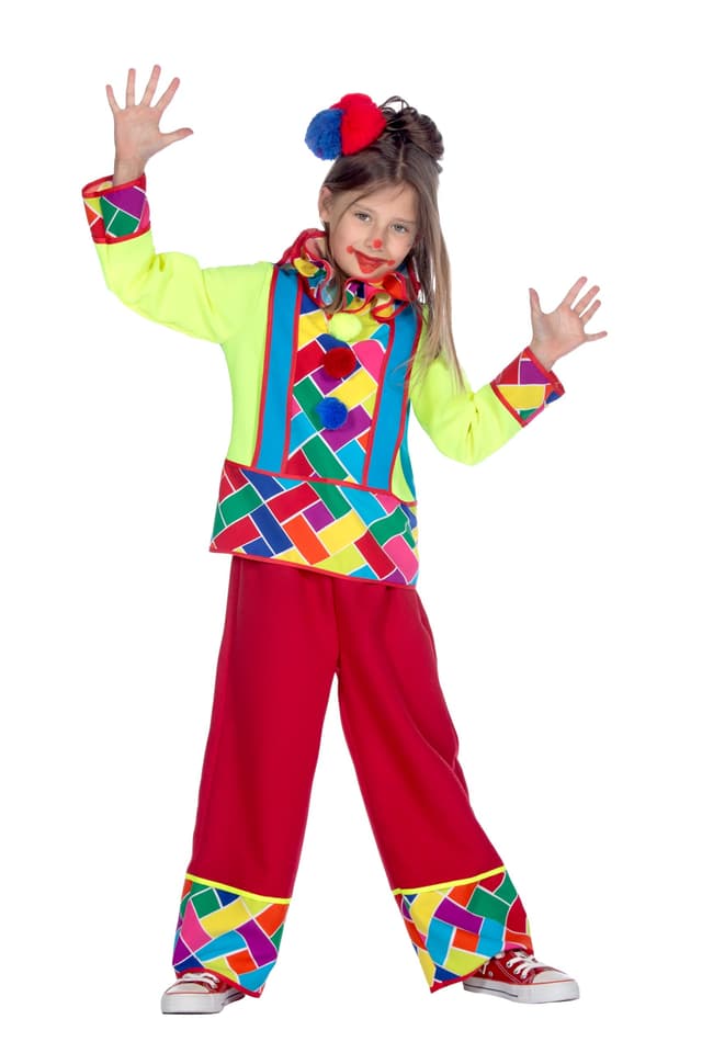 WILBERS & WILBERS 3811 - Kinderkostüm Clown, dreiteilig, fröhliches Clownkostüm für Karneval, Mottopartys