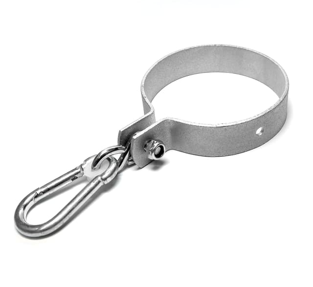PRIOstahl Schaukelschelle Schaukelhaken Schaukelhalter Schaukelbefestigung - 120mm x 1 Stück Kinderschaukel Karabiner Schaukel Schaukelhalterung Schaukelgestell Balken Befestigung Verzinkt