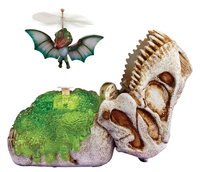 MGA Entertainment Gross-a-Saurus GrossMos Flying Dino Grün - Interaktives Dinosaurier-Spielzeug für Jungen und Mädchen, für Sammler und Kinder ab 6 Jahren