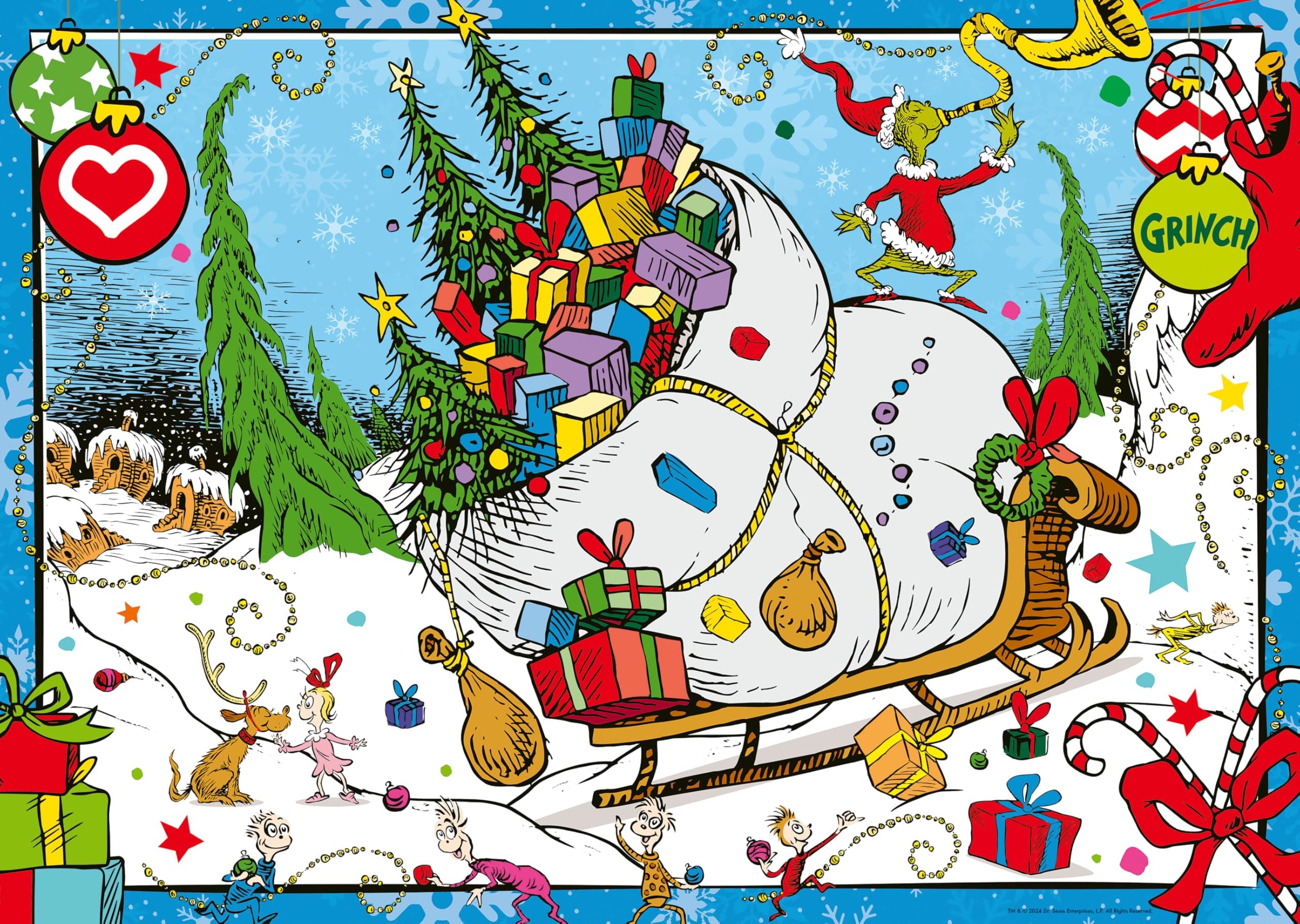 Ravensburger Puzzle 12001351 - Der Grinch - 1000 Teile Puzzle für Erwachsene und Kinder ab 14 Jahren, Weihnachts-Puzzle