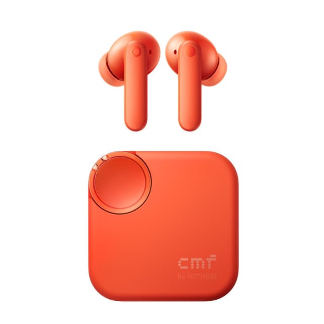 CMF by Nothing Buds 2 Kabellose Ohrhörer mit 48 dB Hybrid ANC, 55 Stunden Akkulaufzeit, 11mm PMI Treiber, 6 HD-Mikrofone und Spatial Audio, IP55 Wasserfest – Orange Orange CMF Buds 2