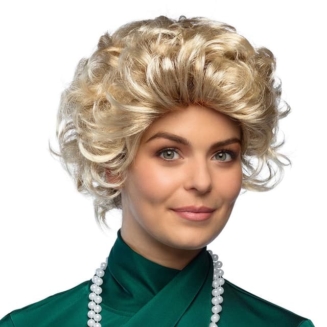 Boland 85746 - Perücke Blond, kurze Kunsthaare mit Locken, Zubehör für Faschingskostüme, Karneval, Mottoparty