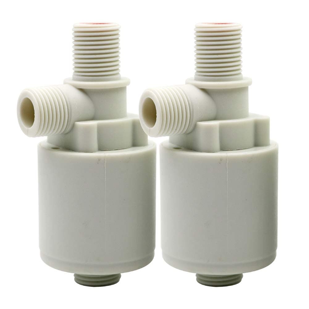 Schwimmerventil, 1/2“ Wasserschwimmerventil, vollautomatischer Wasserstandsregler Schwimmerventil für Wassertank, Viehtränke, Pool 2er Pack