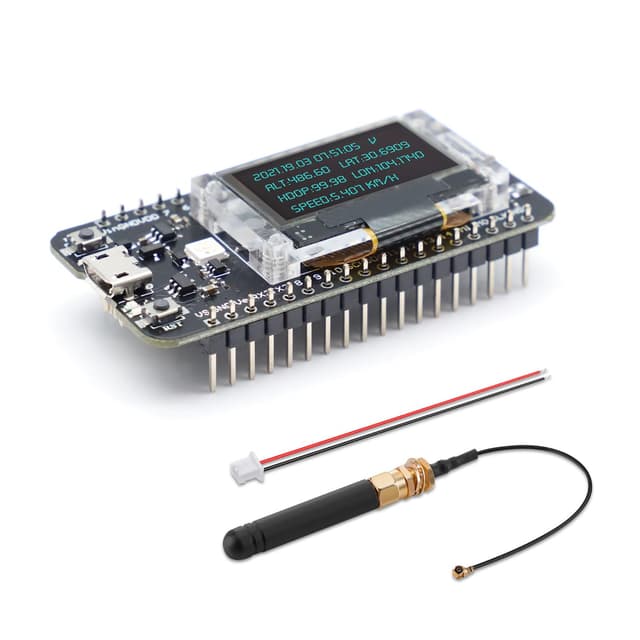 APKLVSR LoRa GPS Modul LoRaWAN Entwicklungs Board ASR6052 CP2102 MCU Solarenergie Betrieben mit 0,96 Zoll OLED Display Antenne für Arduino
