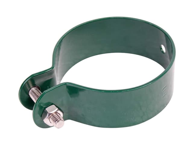Alberts 656317 Schelle für Streben und Spannbrücken | feuerverzinkt, grün kunststoffbeschichtet RAL 6005 | Schellen- Ø 60 mm Schellen-Ø: 60 mm