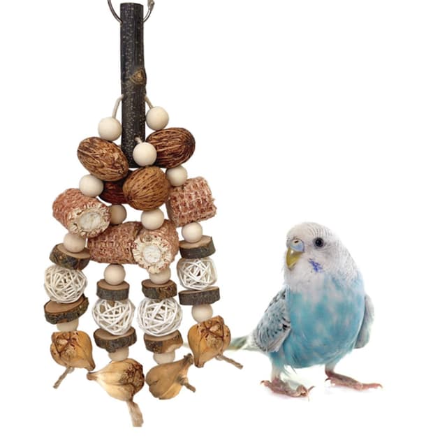 Vogelspielzeug, Papageienspielzeug Hängespielzeug, Maiskolben Aus Natur Kauspielzeug, Schaukelspielzeug Für Vögel, Vogelkaublöcke, Zum Kauen,Klettern, Unraveling, Für Alle Papageien, Wellensittiche