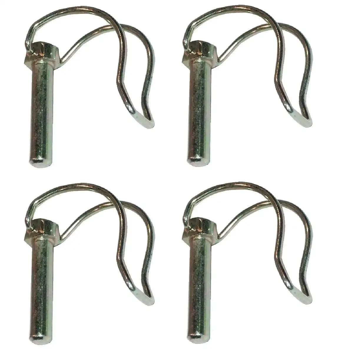 cyclingcolors 4x rohrklappsplinte Klappsplinte 8x45mm Sicherungsstift Klappstecker Galvanisch Verzinkt Rasenmäher Traktor