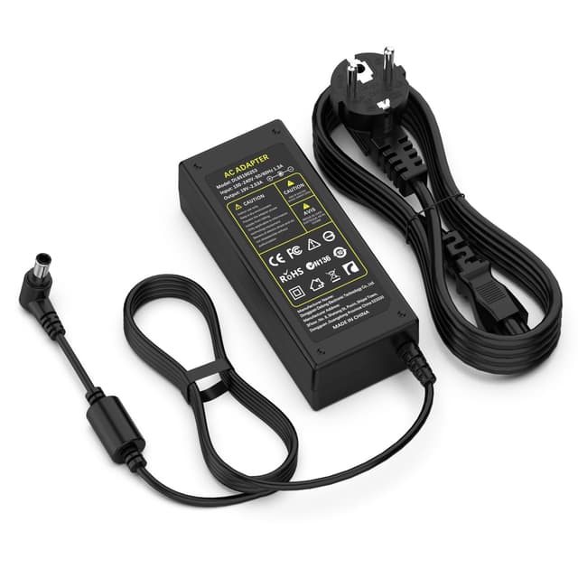 Jippofu 19V Netzteil Stromkabel Kompatibel mit LG Monitor 19" 20" 22" 23" 24" 27" 29" 32" 34" Samsung 22" 32" LED LCD Widescreen HDTV Ladegerät Ladekabel TV Charger Adapter 19V 6.5*4.4mm