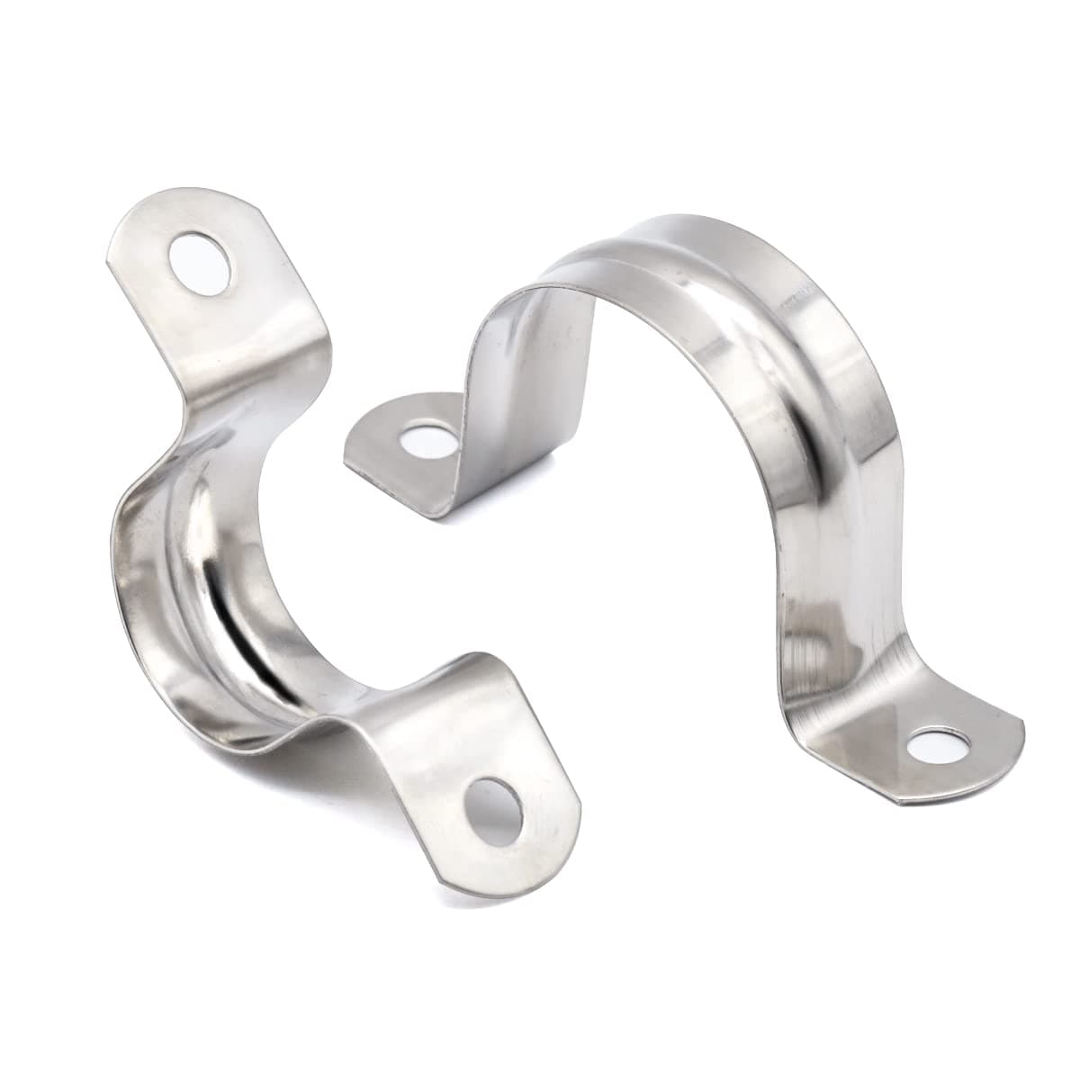 MgcTolBox U-Rohrschellen 80 mm, Rohrhalterung Edelstahl 304 Befestigungsschelle Rohrschelle Edelstahl Rohrbefestigungen, U-Typ Karte Rohrklemme | 10 Stück 80mm